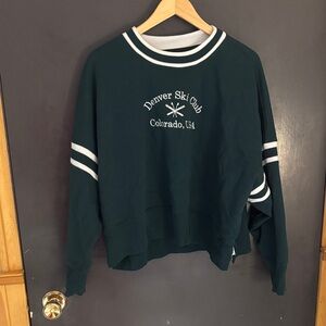 Abercrombie & Fitch Dark Green Crew Neck Sweater